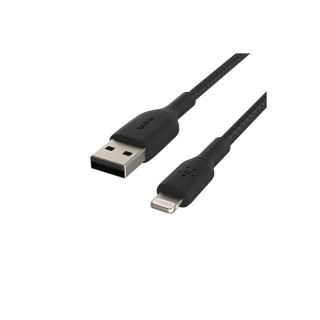 Cable Belkin de conector Lightning macho/USB A macho 2 m Negro