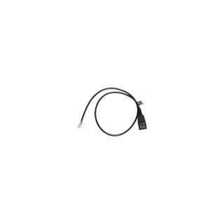 Jabra cable telefónico 0,5 m Transparente, Negro