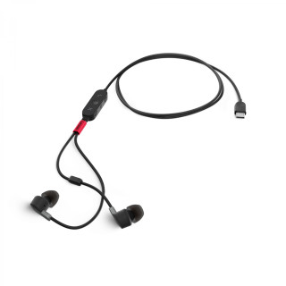 Lenovo 4XD1C99220 auricular y casco Auriculares Alámbrico Dentro de oÍ­do Música/uso diario USB Tipo C Negro