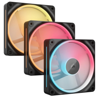 Corsair iCUE LINK LX120-R RGB Carcasa del ordenador Ventilador 12 cm Negro 3 pieza(s)