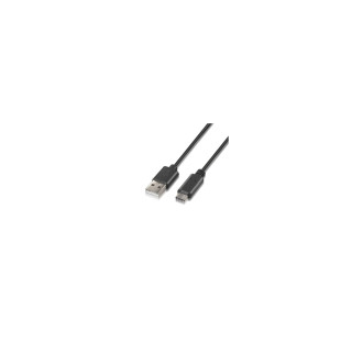 CABLE AISENS USB TIPO-A MACHO A USB TIPO-C MACHO 3A 2M NEGRO A107-0052