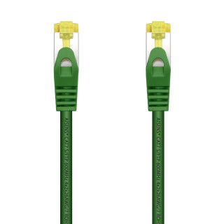 AISENS Cable De Red Latiguillo RJ45 LSZH Cat.7 600 MHz S/FTP PIMF AWG26, Verde, 25 cm