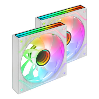 Mars Gaming MF3DPROX2RW sistema de refrigeración para ordenador Carcasa del ordenador Ventilador 12 cm Blanco