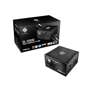 Asrock SL-650G Steel Legend unidad de fuente de alimentación 650 W 20+4 pin ATX ATX Negro