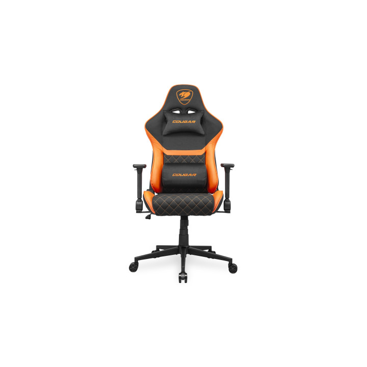 COUGAR CGR-A2F Silla para videojuegos universal Asiento acolchado tapizado Negro, Naranja