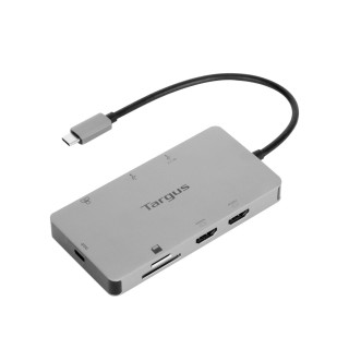 Targus Base para portátil y replicador de puertos Alámbrico USB 3.2 Gen 1 (3.1 Gen 1) Type-C Plata