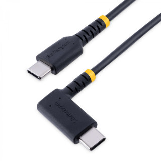 StarTech.com Cable 15cm USB C Acodado - en Íngulo Recto - PD 60W - 3A - Cable USB-C de Carga Rápida - de Alta…