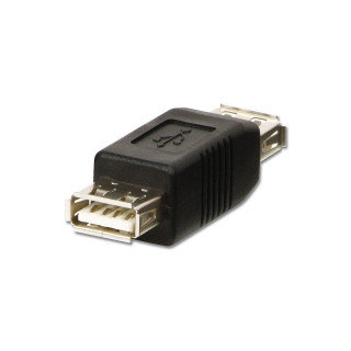 Lindy 71230 cambiador de género para cable USB A Negro