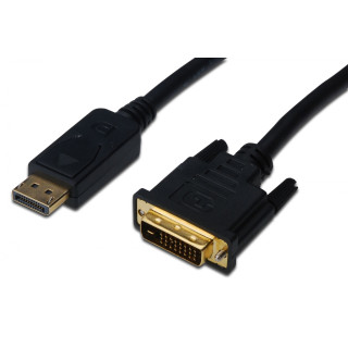 ASSMANN Electronic adaptador de cable de vídeo 2 m DisplayPort DVI-D Negro