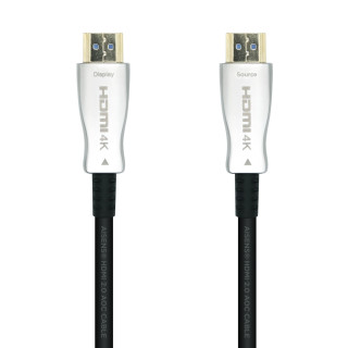 Aisens Cable Hdmi tipo-a estandar macho a macho V2.0 AOC premium alta velocidad 20m negro