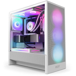 NZXT H5 Flow RGB Midi Tower Blanco