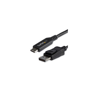 StarTech.com CDP2DP146B adaptador de cable de vídeo 1,8 m USB Tipo C DisplayPort Negro