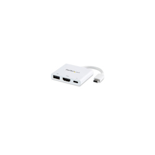 StarTech.com Adaptador Multipuertos USB-C con HDMI - Puerto USB 3.0 - PD de 60W - Blanco