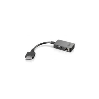 Lenovo cambiador de género para cable OneLink+ VGA/RJ45 Negro