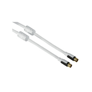 Hama 1.5m, 2xCoax cable coaxial 1,5 m Blanco