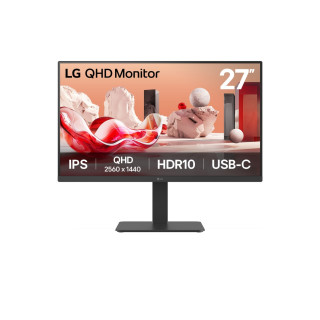 LG 27BA65QB-B.AEU pantalla para PC 68,6 cm (27") 2560 x 1440 Pixeles Wide Quad HD LED Negro