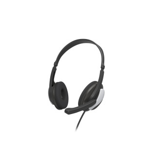 Hama | "HS-P100 V2" Auriculares de oficina para PC, estéreo, negro