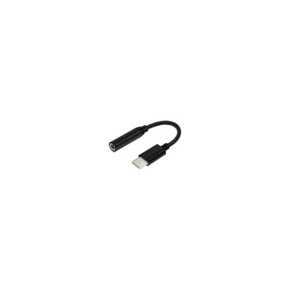 ADAPTADOR AISENS USB-C MACHO A JACK 3.5 HEMBRA 15CM NEGRO A109-0348