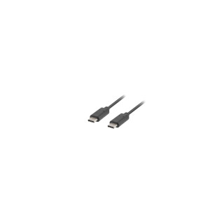 CABLE LANBERGB USB-C MACHO A USB-C MACHO 0.5M NEGRO CA-CMCM-10CU-0005-BK