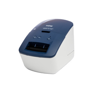 IMPRESORA ETIQUETAS BROTHER QL-600B USB AZUL BLANCO QL600BXX1
