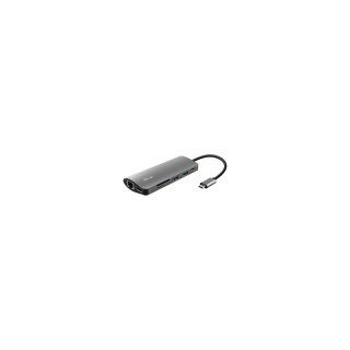 Hub trust dalyx usb tipo-c a 2puertos usb 1puerto usb tipo-c 1puerto hdmi 1puerto rj45 1 Lector Tarjetas SD y microSD…