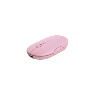 Trust puck raton ambidextro rf inalambrica bluetooth optico 1600dpi rosa