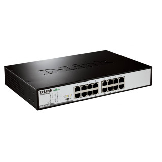 D-Link DGS-1016D/E switch No administrado Negro, Metálico