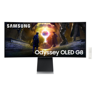 Samsung G85SD pantalla para PC 86,4 cm (34") 3440 x 1440 Pixeles UltraWide Quad HD OLED Plata