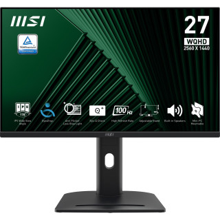 MSI Pro MP275QPG pantalla para PC 68,6 cm (27") 2560 x 1440 Pixeles Wide Quad HD LCD Negro