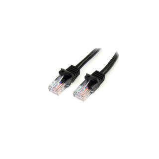 StarTech.com 45PAT5MBK cable de red 5 m Cat5e U/UTP (UTP) Negro