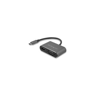 StarTech.com Adaptador USB-C a VGA y HDMI - 2en1 - 4K 30Hz - Gris Espacial - Adaptador Gráfico Externo USB Tipo C