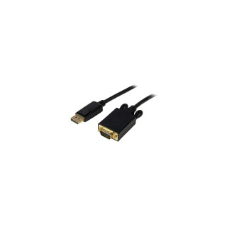 StarTech.com Cable 1,8m de Vídeo Adaptador Conversor DisplayPort DP a VGA - Convertidor Activo - 1080p - Negro