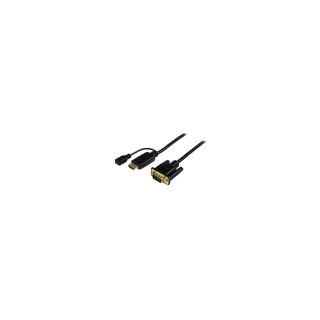 StarTech.com Cable de 3m Conversor Activo HDMI a VGA - Adaptador 1920x1200 1080p - Negro