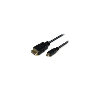 StarTech.com Cable HDMI de alta velocidad con Ethernet 1m - HDMI a Micro HDMI - Macho a Macho - Negro