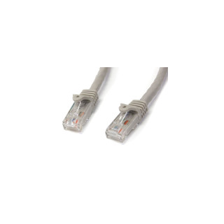 StarTech.com Cable de Red Gigabit Ethernet RJ45 Snagless Sin Enganches Patch Cat6 UTP - 15m Gris