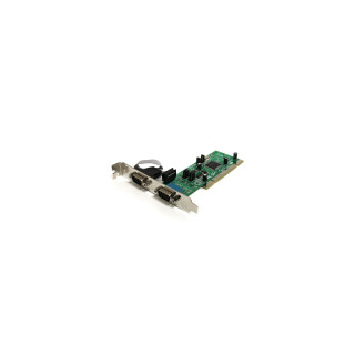 StarTech.com Tarjeta Adaptadora PCI de 2 Puertos Serie RS422/485 DB9 UART 161050 5V o 3.3V - PCI2S4851050