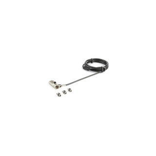 StarTech.com Cable de seguridad universal 3 en 1 para portatiles con candado de Combinacion de 4 digitos 2m negro plata…