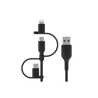BELKIN BOOST CHARGE cable USB A USB C/Micro-USB B/Lightning 1 m Negro