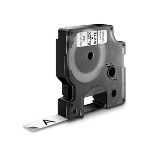 DYMO D1 - Etiquetas Durable - Negro sobre blanco - 12mm x 5.5m
