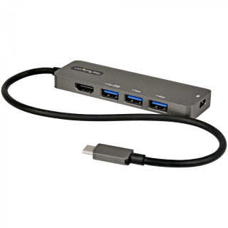 StarTech.com Hub usb 3.2 gen 1 tipo-c 4puertos negro gris