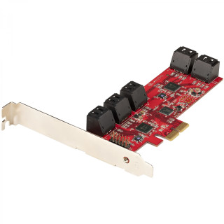StarTech.com Tarjeta PCIe Controladora SATA de 10 Puertos - Tarjeta de Expansión PCI Express SATA - 6Gbps - Perfil…