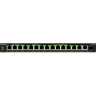 NETGEAR 16-Port High-Power PoE+ Gigabit Ethernet Plus Switch (231W) with 1 SFP port (GS316EPP) Gestionado Energía sobre