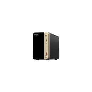 QNAP TS-264 NAS Torre Ethernet Negro, Oro N5095