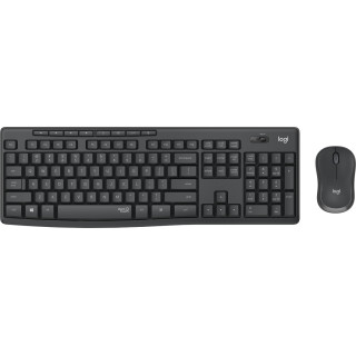 Logitech MK295 Silent Wireless Combo teclado Ratón incluido Oficina USB QWERTZ Alemán Grafito