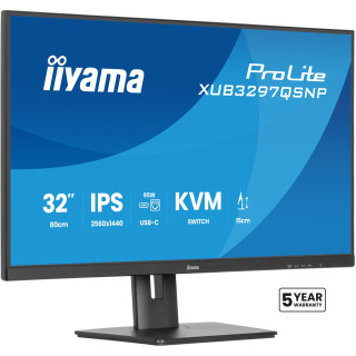 iiyama ProLite XUB3297QSNP-B1 pantalla para PC 81,3 cm (32") 2560 x 1440 Pixeles Quad HD LED Negro
