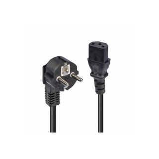 Lindy 30336 cable de transmisión Negro 3 m CEE7/7 C13 acoplador
