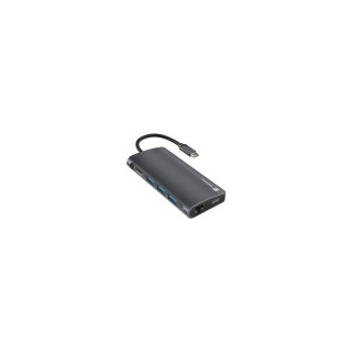 NATEC NMP-2162 base para portátil y replicador de puertos Alámbrico USB 3.2 Gen 1 (3.1 Gen 1) Type-C Gris