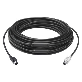Logitech GROUP 15m Extender Cable cable ps/2 6-p Mini-DIN Negro