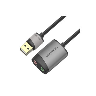 Vention Tarjeta de Sonido CDKHB/ USB Macho - 2xJack 3.5 Hembra