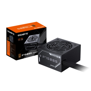 GIGABYTE P750BS Fuente de Alimentación - PCIe 5.0, 80 PLUS Bronze, Diseño totalmente modular, Ventilador de 120 mm,...